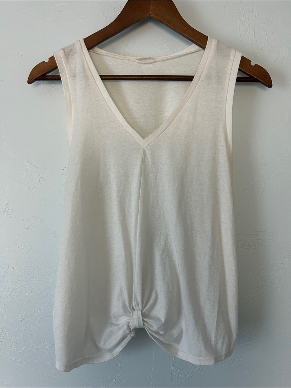Luna V-Neck Knot Front Tank Top